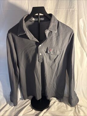Criquet Men's Long-Sleeve Polo - Gray